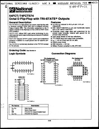 Click here to download 74FCT574LCQR Datasheet