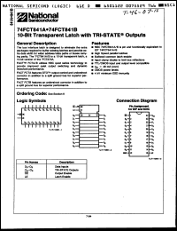 Click here to download 74FCT841BSCQR Datasheet
