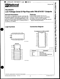 Click here to download 74LVX374MC Datasheet