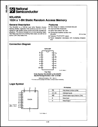 Click here to download 93L425PC Datasheet