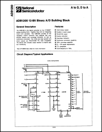 Click here to download ADB1200PCN Datasheet