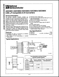 Click here to download ADC0805LCN/B+ Datasheet