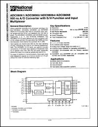 Click here to download ADC08064CIJ Datasheet