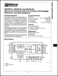Click here to download ADC08161CMJ Datasheet