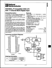 Click here to download ADC0829CCN/B+ Datasheet