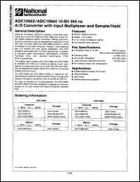 Click here to download ADC10662CMJ Datasheet