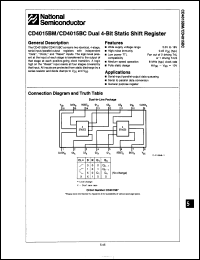 Click here to download CD4015BCJ Datasheet