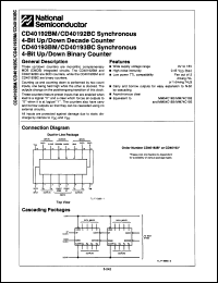 Click here to download CD40193BCN/B+ Datasheet