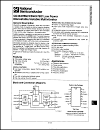 Click here to download CD4047BCN/B+ Datasheet