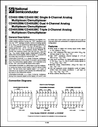 Click here to download CD4051BCF Datasheet