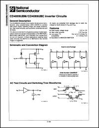 Click here to download CD4069UBMJ/883C Datasheet