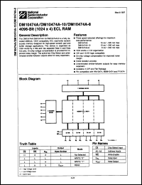 Click here to download DM10474AJ Datasheet