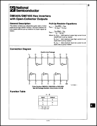 Click here to download DM5405J/883 Datasheet