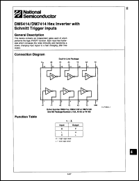 Click here to download DM7414N/A+ Datasheet