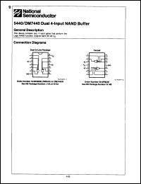 Click here to download DM5440J/883 Datasheet