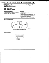 Click here to download DM74ALS1004N/A+ Datasheet