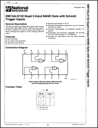 Click here to download DM74ALS132J Datasheet