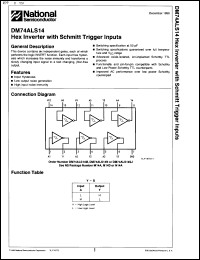 Click here to download DM54ALS14J/883C Datasheet