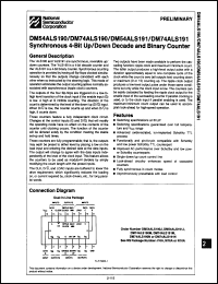 Click here to download DM54ALS191J Datasheet