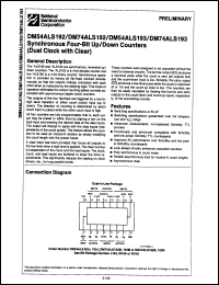 Click here to download DM54ALS193J Datasheet