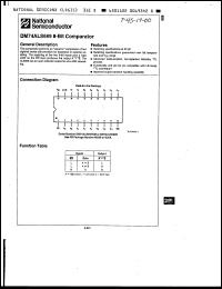 Click here to download DM74ALS689N Datasheet