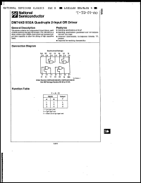 Click here to download DM74AS1032AN/A+ Datasheet