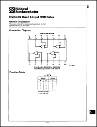 Click here to download DM54L02W/883C Datasheet