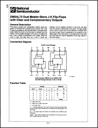 Click here to download DM54L73W/883C Datasheet