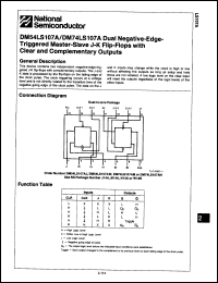 Click here to download DM54LS107W Datasheet