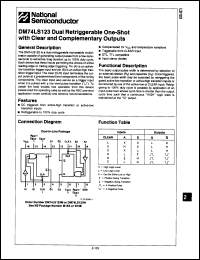 Click here to download DM54LS123W/883C Datasheet