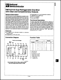 Click here to download DM54LS123W Datasheet