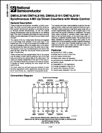 Click here to download DM54LS191W/883 Datasheet