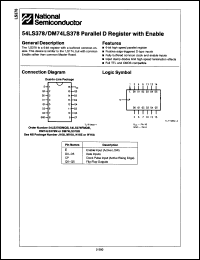 Click here to download DM54LS378E/883 Datasheet
