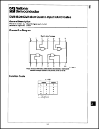 Click here to download DM54S00J/883 Datasheet