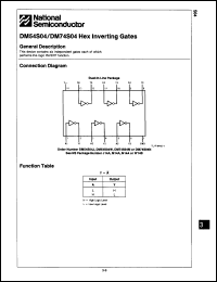 Click here to download DM54S04J/883C Datasheet