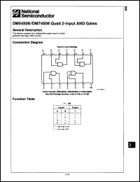 Click here to download DM54S08W/883B Datasheet
