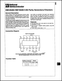Click here to download DM54S280J-MIL Datasheet