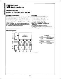 Click here to download DM54S287AJ/883 Datasheet