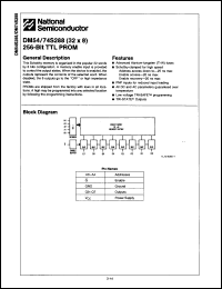 Click here to download DM54S288AJ/A+ Datasheet