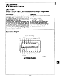 Click here to download DM54S299J Datasheet