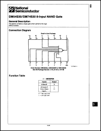 Click here to download DM54S30J/883B Datasheet