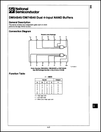 Click here to download DM54S40J/883C Datasheet