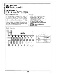 Click here to download DM54S472J-MIL Datasheet