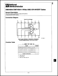 Click here to download DM54S64W/883C Datasheet