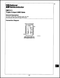 Click here to download DM7411J/A+ Datasheet