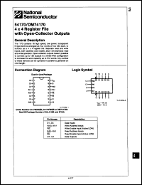 Click here to download DM74170J Datasheet