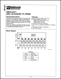 Click here to download DM74LS471N/A+ Datasheet