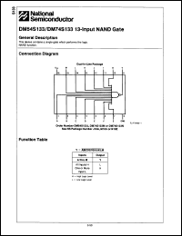 Click here to download DM74S133J/A+ Datasheet