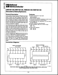 Click here to download DM74S138N/B+ Datasheet