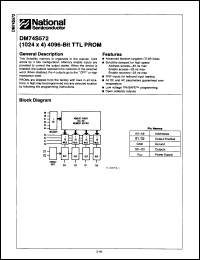 Click here to download DM74S572N/A+ Datasheet